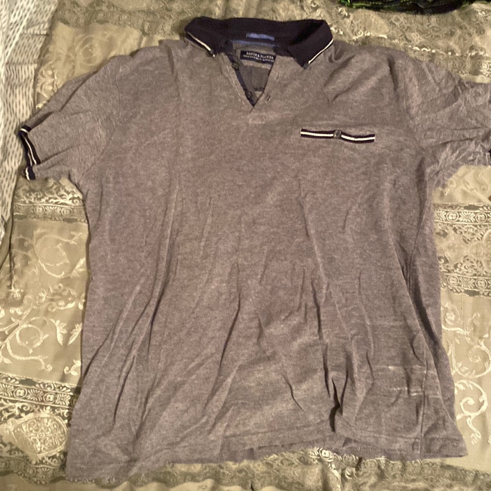 Denim and Flower Medium Grey